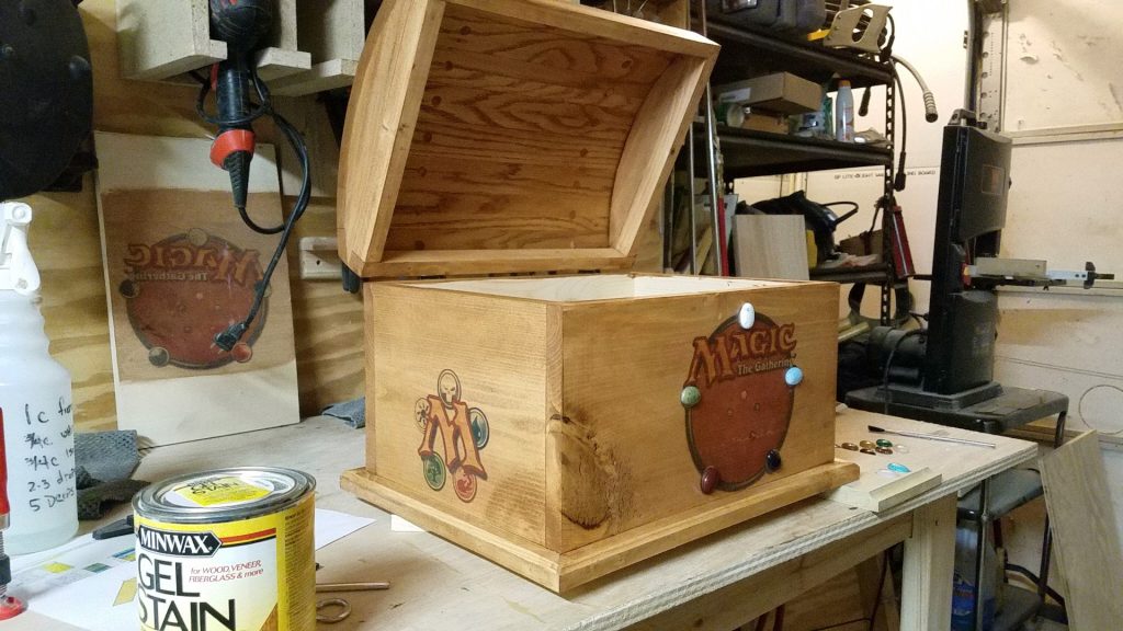 curved chest lid